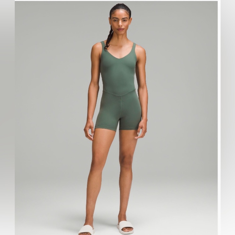 Dark Forest Lululemon Align Bodysuit 4”